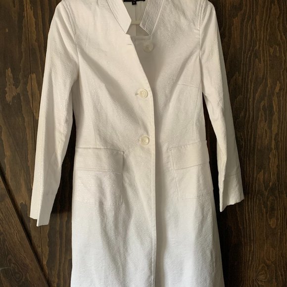 Mario Serrani 2 shimmering white paisley 3/4 jacke - Picture 1 of 10